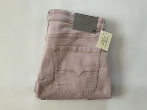 Guess men’s medium rise skinny jeans scotch fit strech light pink size 40X32 - Picture 1 of 10