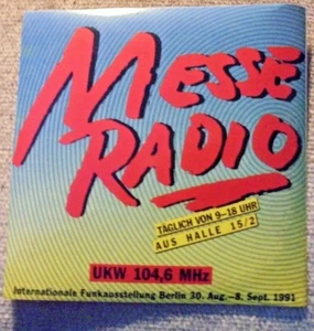 Aufkleber Sticker Messe Radio Berlin Funkausstellung 1991 /0658/ - Bild 1 von 1