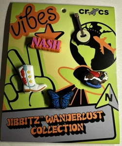 Crocs New Wanderlust Collection Nashville Bull Cowboy Boot Jibbitz Charms 5 Pack - Picture 1 of 3