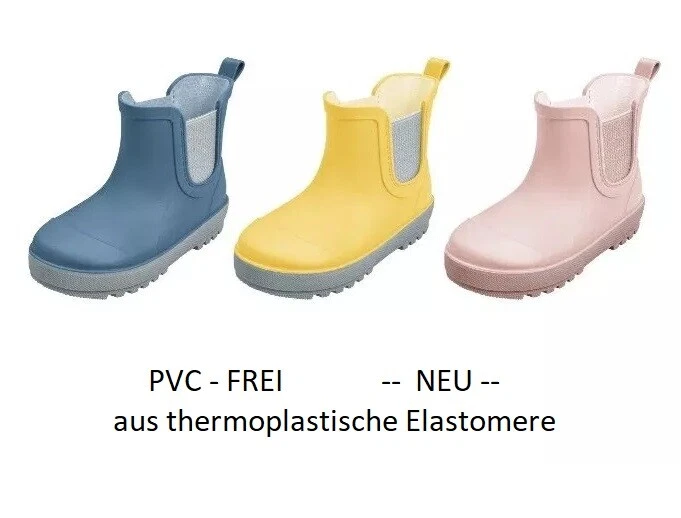Playshoes Gummistiefel Gr 21-25 Regen Stiefel Halbschaft Kinder PVC frei 180201