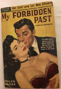MY FORBIDDEN PAST Movie tie-in Paperback Robert Mitchum, Ava Gardner - Imagen 1 de 2