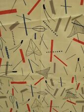 5 Metres Lucienne Day Made For John Lewis 100% Cotton Fabric Retro Design Yellow