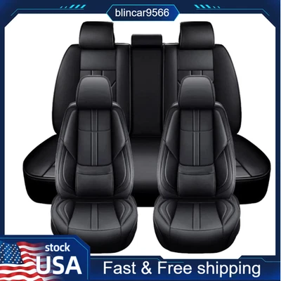 Almohadilla protectora trasera delantera de 5 asientos fundas de asientos de coche de cuero para Mercedes-Benz Foto 1 de 4