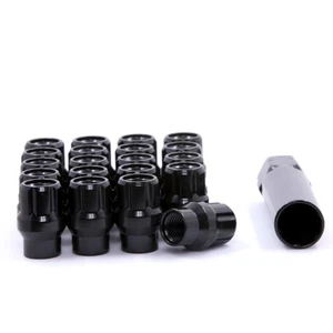 20 ET Spline Open End Black 12x1.5 Lug Nuts - Picture 1 of 2