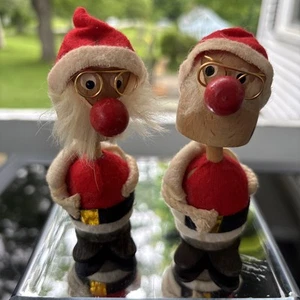 Vintage Konvolut Kurt Adler Weihnachtsmann Wackelköpfe - Bild 1 von 8