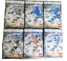 LEGO Bionicle Matoran Of Mata Nui Kopeke Hahli Maku Hafu Hewkii Matoro Unopened