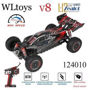 Neueste WLtoys 124010 V8 1/12 2.4G Racing RC Cars 4WD 550 Motor 55Km/h High Speed - Bild 1 von 12