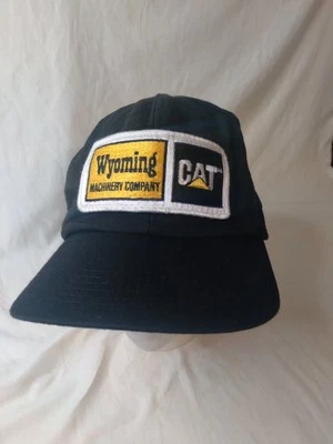De colección CAT Wyoming Machinery Snapback Parche Camionero Sombrero Malla Hecho en EE. UU. Foto 1 de 4