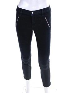 J Brand Women's Slim Fit Zipper Trim Pants Navy Blue Size 26 LL19LL - Picture 1 of 6