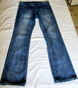 Axel Vintage Boot Men's Denim Jean 34 x 34 (35" x 32 1/2") Buttoned Back Pockets - Picture 1 of 8