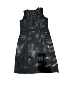 Michael Kors Black Studded Sleeveless Sheath Dress. Sz 6. NWT! - Picture 1 of 12