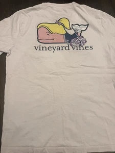 Youth Girls Size Large (16) Vineyard Vines Pocket Tee Purple Cheer Whale - Picture 1 of 6
