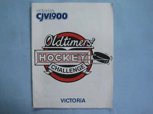 1990 FIREFIGHTERS TORONTO MAPLE LEAFS NHL OLD-TIMERS HOCKEY PROGRAM EDDIE SHACK - Picture 1 of 6