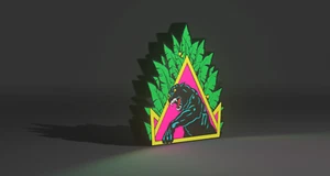 Santa Cruz Natas Panther Skate - Light Up Artwork / Wall Art / Sign - Picture 1 of 4