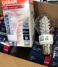 LED(2) OSRAM LED Bulb 2W 3000K E27 LED Parathom - Rating 25000 Hours NEW