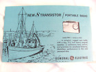 Vintage GE General Electric P-891 Transistor Radio Spec Sheet Pamphlet