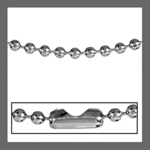 EDELSTAHL *** Kette Kugelkette Länge wählbar - Picture 1 of 6