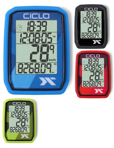 Ciclosport Protos 205 Funk Fahrradcomputer Tacho Fahrradtacho 4 Zeilen Display