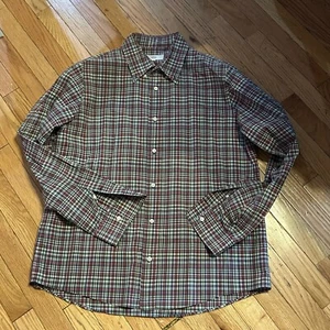Jack Spade Bleeker Street kariertes Button Down Hemd rot blau Größe XL - Bild 1 von 1