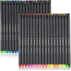 36 Fineliner Pens Color Set Drawing Painting Sketch Markers Fine Line Point Tip - Picture 1 of 7