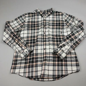 Eddie Bauer Button Up Flannel Shirt XL Multicolor Plaid Long Sleeve Cotton Mens - Picture 1 of 11