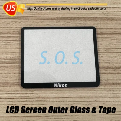 For Nikon D3500 Digital Camera Part Outer LCD Screen Display Window Glass + Tape - Image 1 of 4