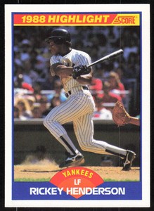 1989 Score  #657 Rickey Henderson  HL