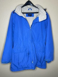 Lands' End Squall Fleece Lined Waterproof Insulated Winter Parka Women's 10-12 - Picture 1 of 12