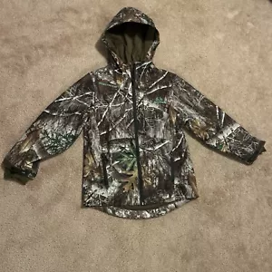 Realtree Camo Hunting Jacket Hood Scent Factor YOUTH MEDIUM Edge - Picture 1 of 6