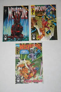 Wolverine #41 42 43! VF/NM! 1991! vs Sabretooth! Cable! 2 of 2! - Picture 1 of 4