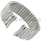 18-21mm Hadley Roma Stainless Steel Curved End Mens Expansion Watch Band 7726