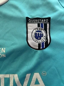 Quertaro Soccer Jersey Mexico Premier league lite blue 22" pit to pit blue rare - Picture 1 of 6