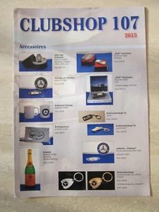 Clubshop 107 2015 Mercedes-Benz R/C 107 Acessories Prospekt - Bild 1 von 1