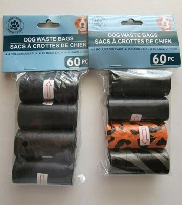 Pet Waste Disposable Bags 120 Poop Bags 8 Rolls 15 Bags Each Roll New - Image 1 of 4
