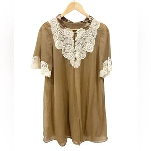 Vintage Hollywood Vassarette Munsingwear Small Nylon Ciffon Sheer Lacey Nigty - Picture 1 of 7