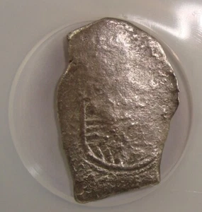 1678-1701 Mo-L Association Shipwreck Recovered Mexico Silver Cob 8 Reales NGC - Picture 1 of 4