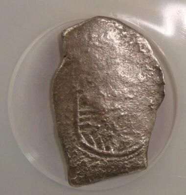 1678-1701 Mo-L Association Shipwreck Recovered Mexico Silver Cob 8 Reales NGC - Image 1 of 4