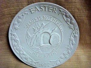 1972 Oral Roberts EASTER PLATE by FRANKOMA - Perfect - Picture 1 of 1