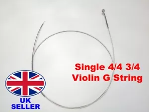 More details for violin single g-string for 4/4 &amp; 3/4 german silver wound - uk supplier