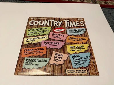 Country Times 2x LP Record Dynamic House, Inc. 1973 Johnny Cash, Lynn Anderson - Image 1 of 2