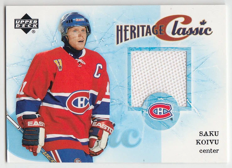 SAKU KOIVU 2004-05 UPPER DECK - HERITAGE CLASSIC JERSEY - Image 1 of 1
