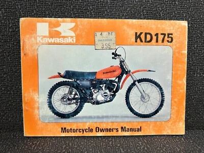 Nuevo de Lote Antiguo Kawasaki KD175 A4 1979 Manual del Propietario KD 175 AHRMA KD175A4 VMX Foto 1 de 4