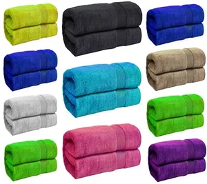 Luxury Big Jumbo Bath Sheet Towel 800GSM Egyptian Cotton Super Soft Thick Towels - Picture 1 of 39