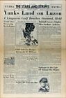 Stars and Stripes Jan 10 1945 Extra - Yanks Land on Luzon - Lew Ayres - Ardennes