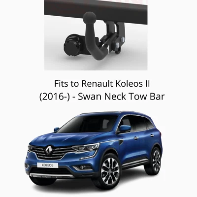 Barra de remolque para Renault Koleos II (2016-) y relé de derivación de 13 pines - R047 Foto 1 de 4
