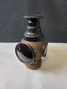 Antique Yankee Automobile Oil Lamp Brass Metal Lantern - Picture 1 of 12