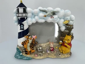 Vintage Pooh 3D Photo Frame Tigger Piglet Light Up Lighthouse Needs Repair - Picture 1 of 16