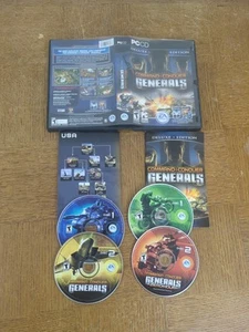 PC CD - Command & Conquer Generals Deluxe Edition 4 Disc Set w/ CD Key & Booklet - Picture 1 of 2