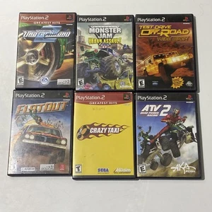 Playstion 2 (PS2) Racing Games Lot, 6 Games Tested and Working - Picture 1 of 9