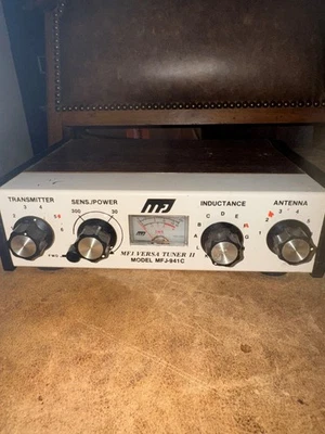 MFJ-941C Versa Tuner II  Antenna swr meter - Ham Radio CB SW HF - Image 1 of 4